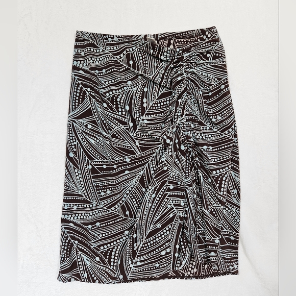 Tropical Print Pencil Skirt - Picture 1 of 3
